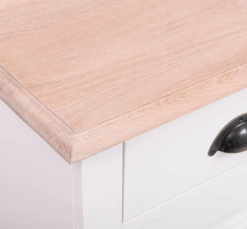 Sideboard aus Massivholz mit 2 Schubladen | Konsolenschrank in verschiedenen Farben