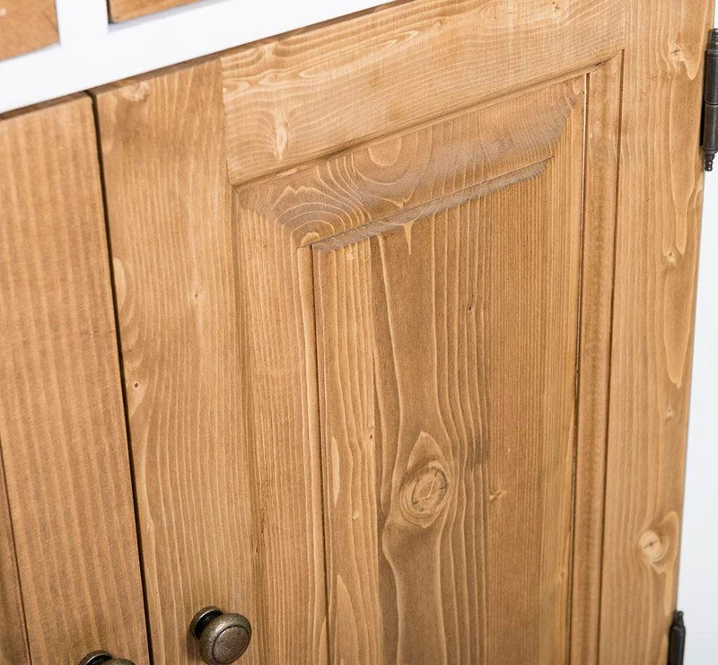 Sideboard aus Massivholz mit 2 Schubladen | Konsolenschrank in verschiedenen Farben