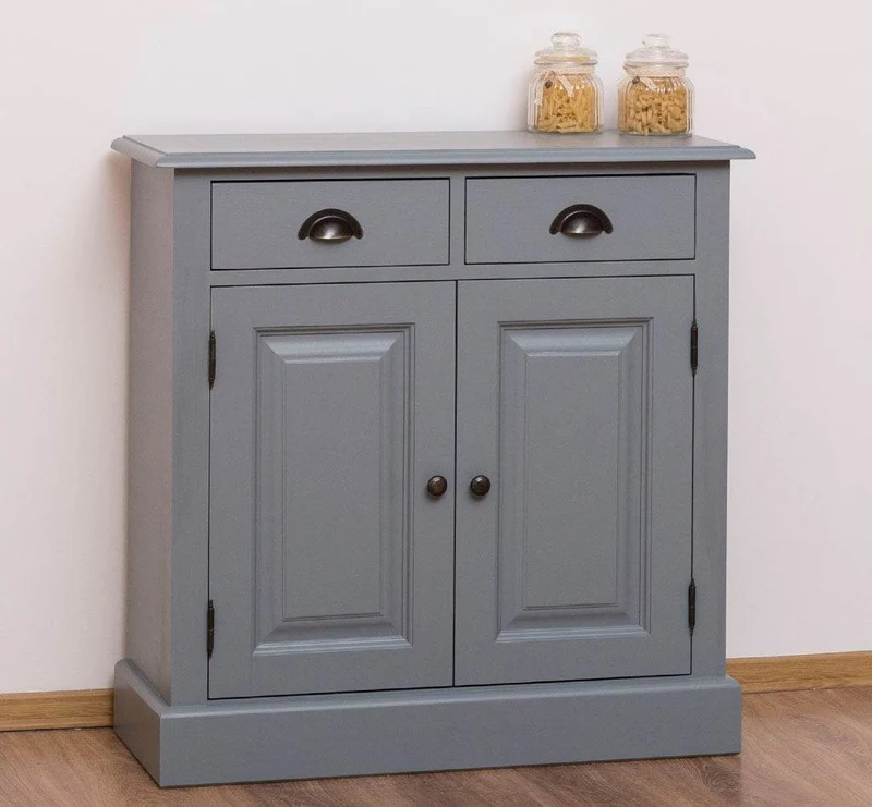 Vintage Konsolenschrank aus Massivholz| Sideboard mit zwei Schubladen