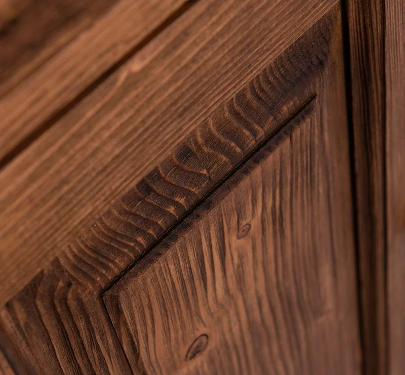 Sideboard aus Massivholz | Konsolenschrank mit drei Schubladen