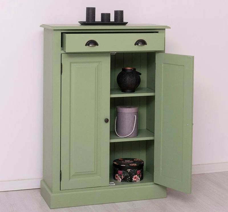 Landhaus Highboard aus Massivholz in verschiedenen Farben