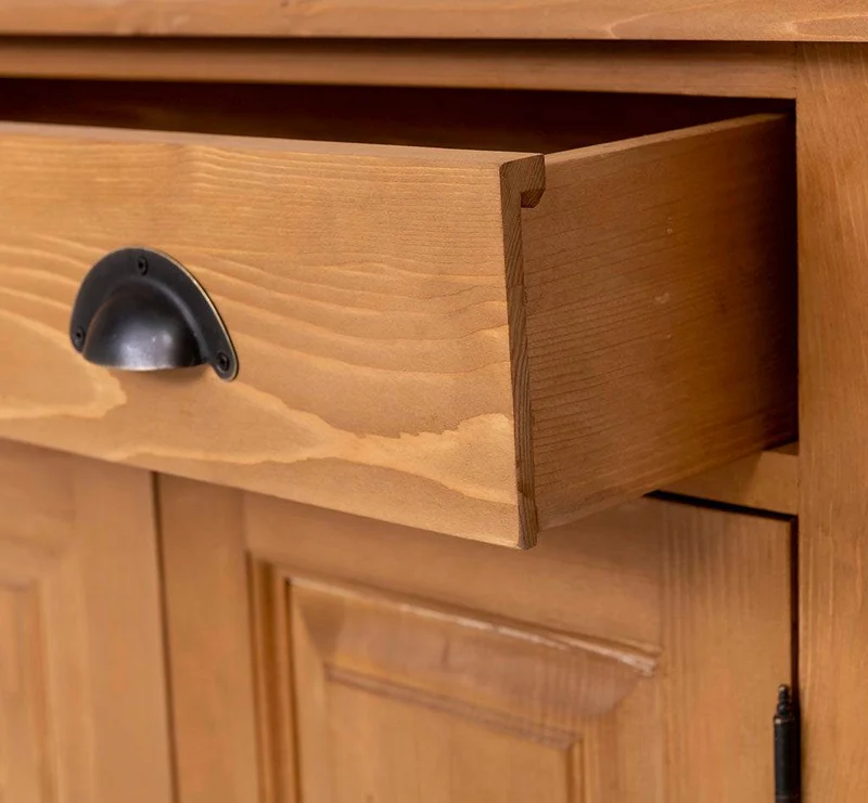 Landhaus Highboard aus Massivholz in verschiedenen Farben