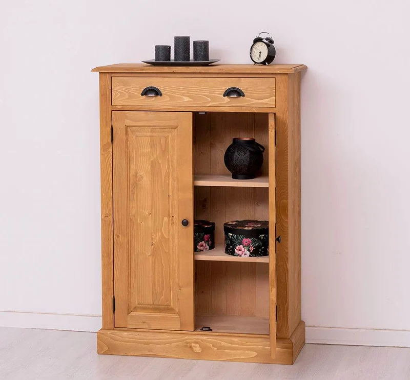Landhaus Highboard aus Massivholz in verschiedenen Farben