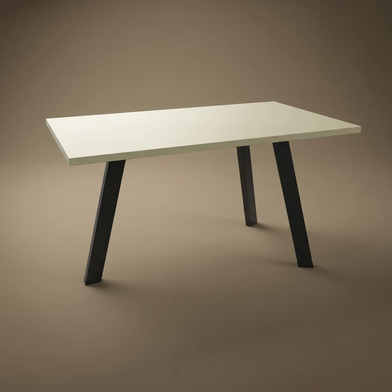 Melamine eettafel Lichen Green - Recht - Trias onderstel