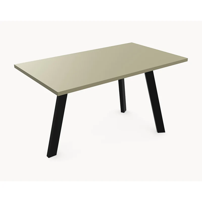 Melamine eettafel Lichen Green - Recht - Trias onderstel