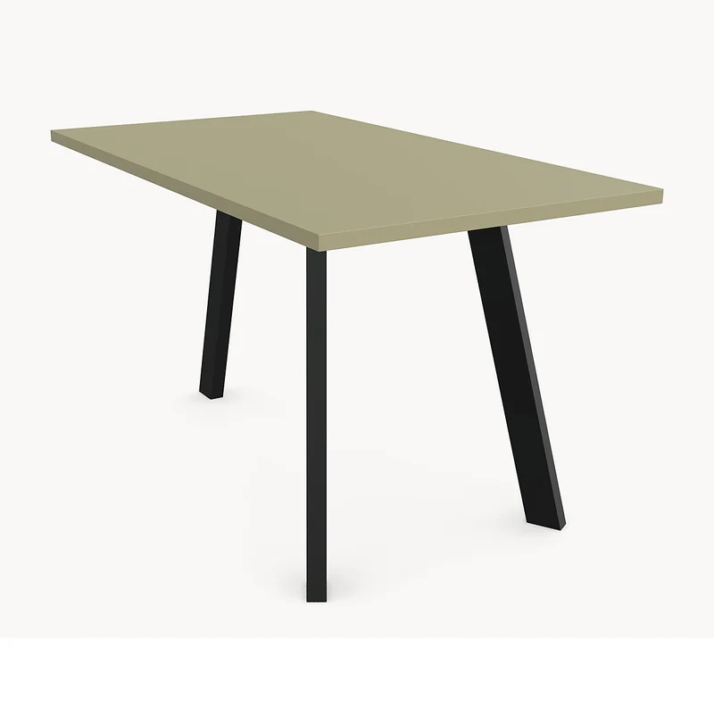 Melamine eettafel Lichen Green - Recht - Trias onderstel