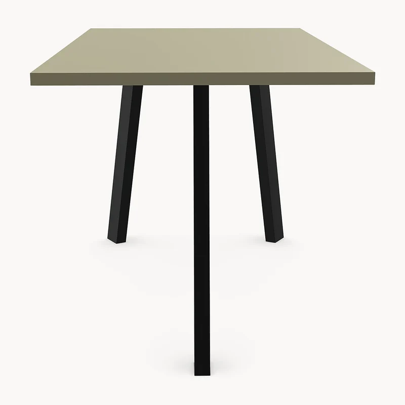 Melamine eettafel Lichen Green - Recht - Trias onderstel