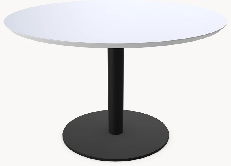 HPL eettafel Frozen Blue - Rond - Sol D10 metaal