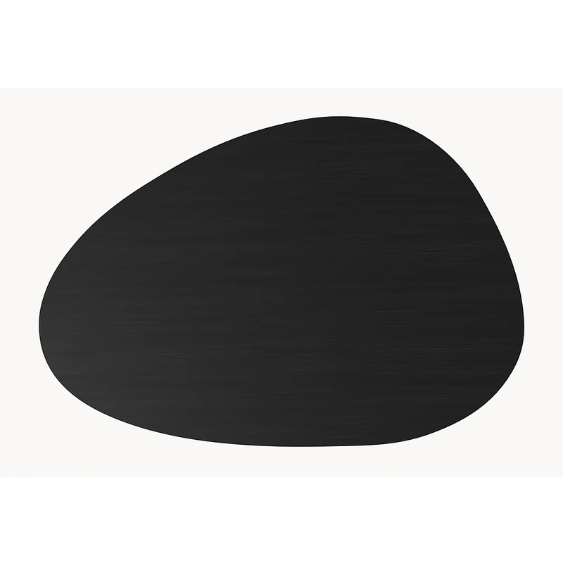 Melamine eettafel Black Oak - Kiezel A - Matrix Thin onderstel metaal