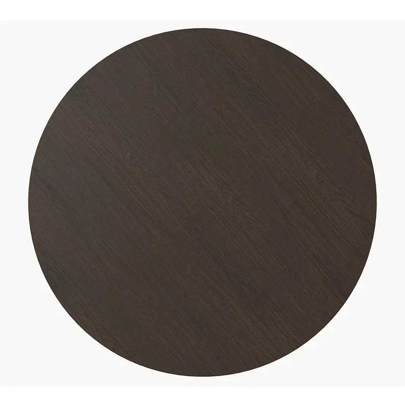 Melamine eettafel Casella Oak Chestnut Brown - Rond - Matrix metaal