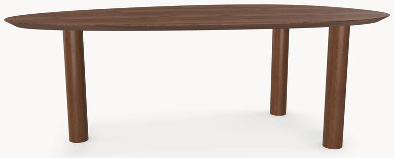 Walnoot eettafel - Kiezel A - Pole walnoot