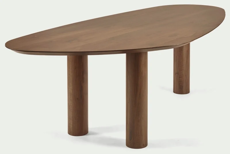 Walnoot eettafel - Kiezel A - Pole walnoot