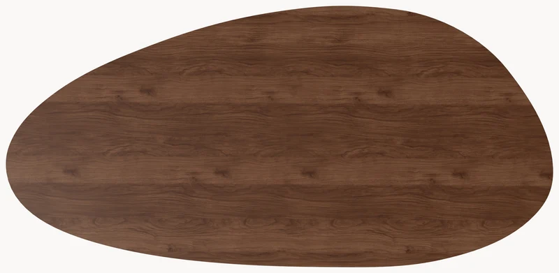 Walnoot eettafel - Kiezel A - Pole walnoot