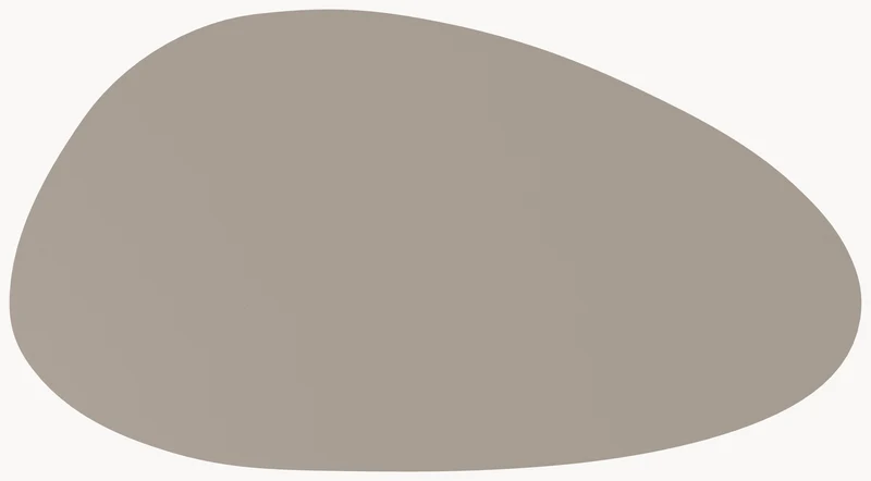 Fenix Beige Arizona eettafel - Kiezel B - Cone onderstel eiken - Japandi