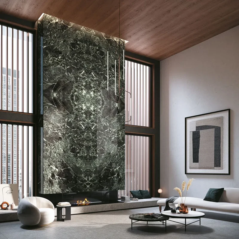 Keramiek eettafel Verde France - Deens Recht - Pole eiken