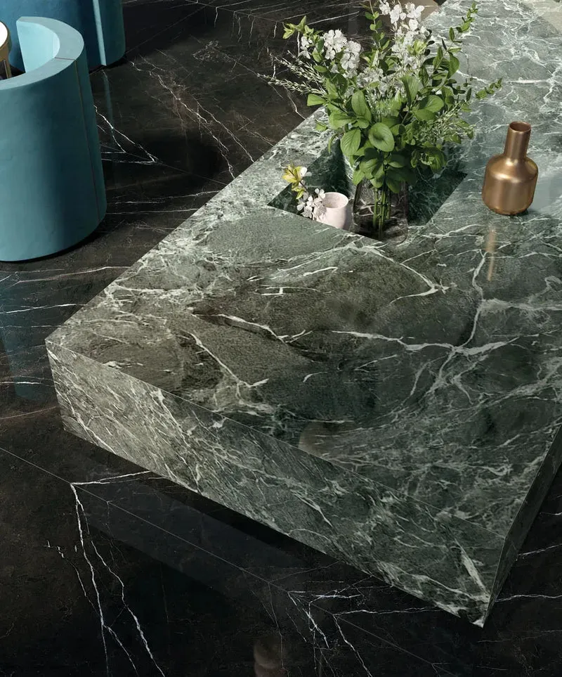 Keramiek eettafel Verde France - Deens Recht - Pole eiken