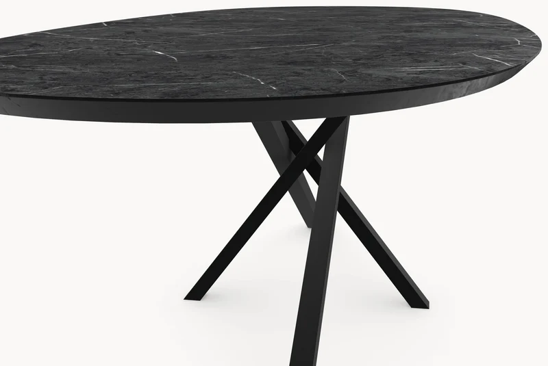Melamine eettafel - Deens Rond - Matrix Twist