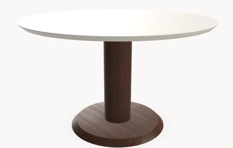 Melamine eettafel - Rond - Sol eiken - Japandi