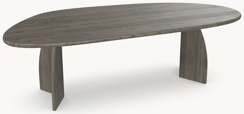 Eiken eettafel Lava - Organisch B - Vlinder Eiken Lava
