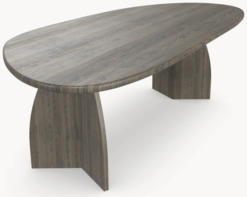 Eiken eettafel Lava - Organisch B - Vlinder Eiken Lava