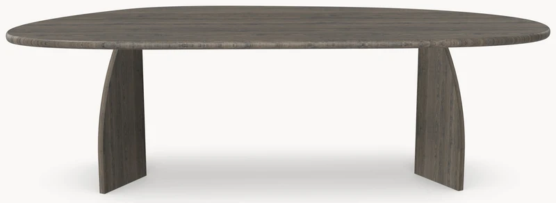 Eiken eettafel Lava - Organisch B - Vlinder Eiken Lava