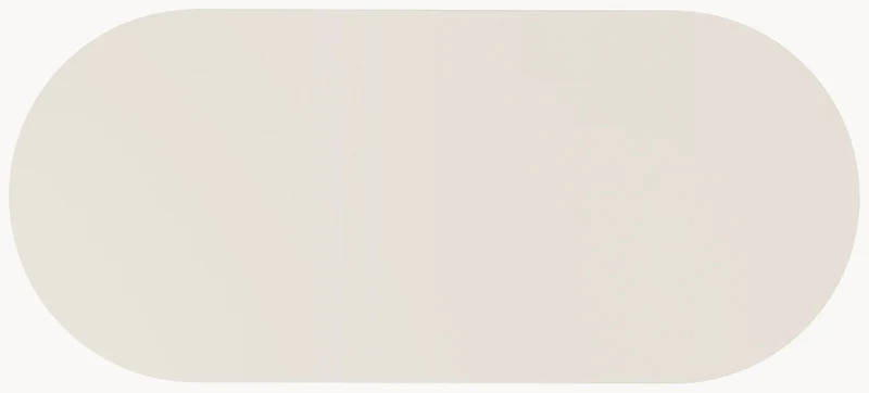 HPL eettafel Seashell - Plat Ovaal - 2 Halfcones eiken - Japandi