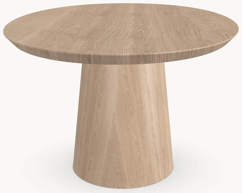 Eiken eetafel - Ovaal - Cone eiken onderstel