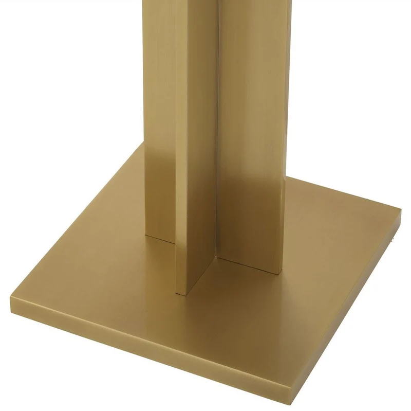 Casa Padrino Luxus Stehleuchte Antik Messingfarben / Weiß Ø 39 x H. 135 cm - Runde Metall Stehleuchte mit Glas Lampenschirm - Luxus Kollektion