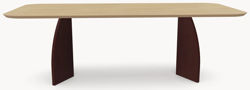 HPL eettafel Casella Oak Light Natural - Recht Rond - V eiken - Japandi