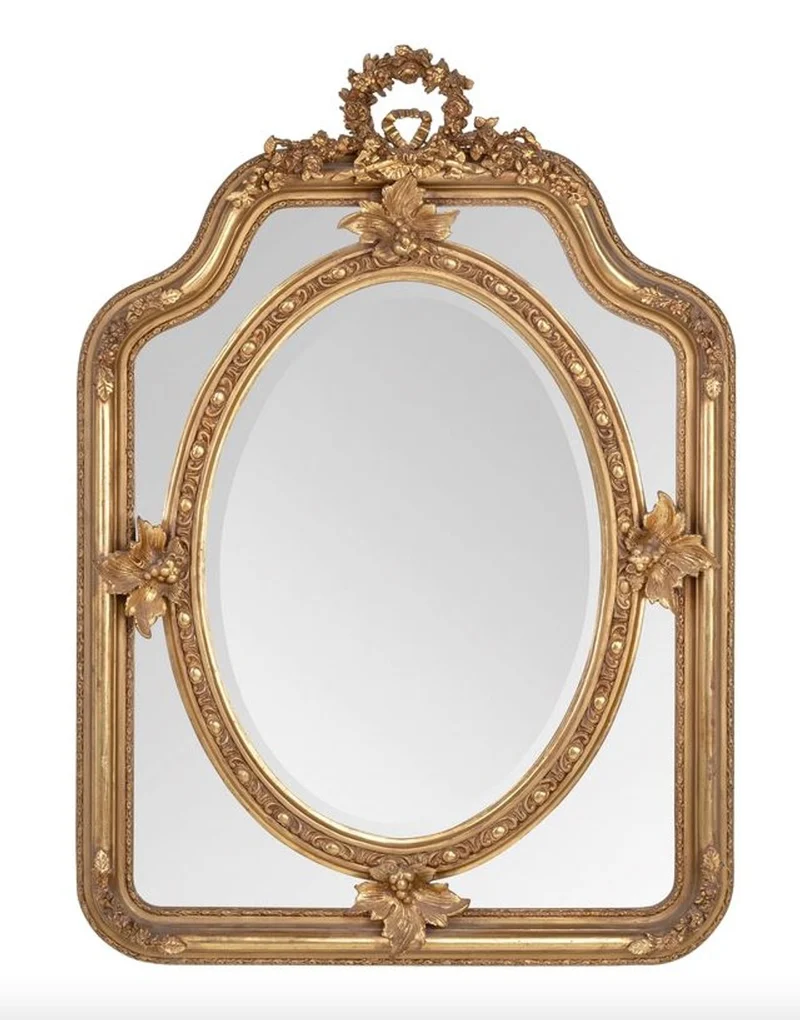 Casa Padrino Barock Spiegel Gold 90 x H 120 cm - Wandspiegel Antik Stil Wohnzimmermöbel
