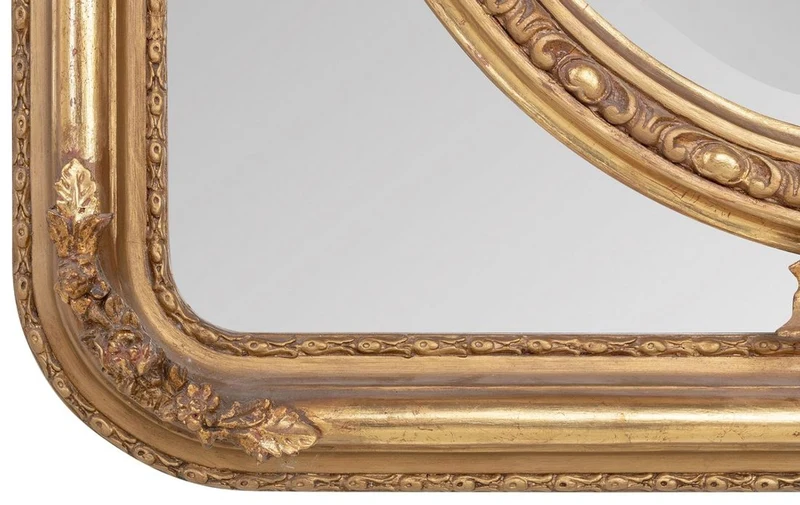 Casa Padrino Barock Spiegel Gold 90 x H 120 cm - Wandspiegel Antik Stil Wohnzimmermöbel