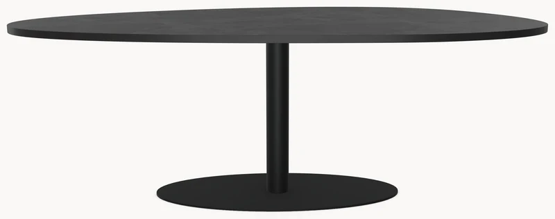HPL eettafel Dark Concrete - Kiezel A - Sol metaal