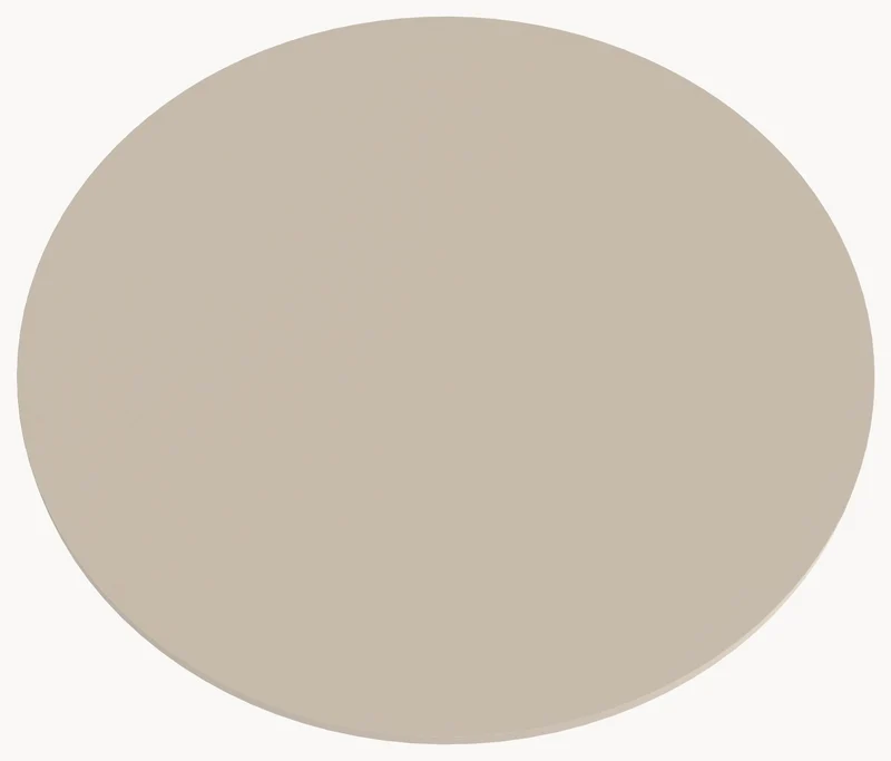 HPL eettafel Oatmeal Beige - Rond - Sol D10 metaal