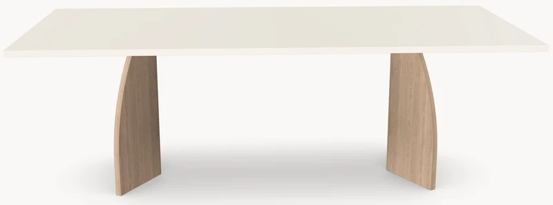 HPL eettafel Seashell - Recht - V eiken - Japandi