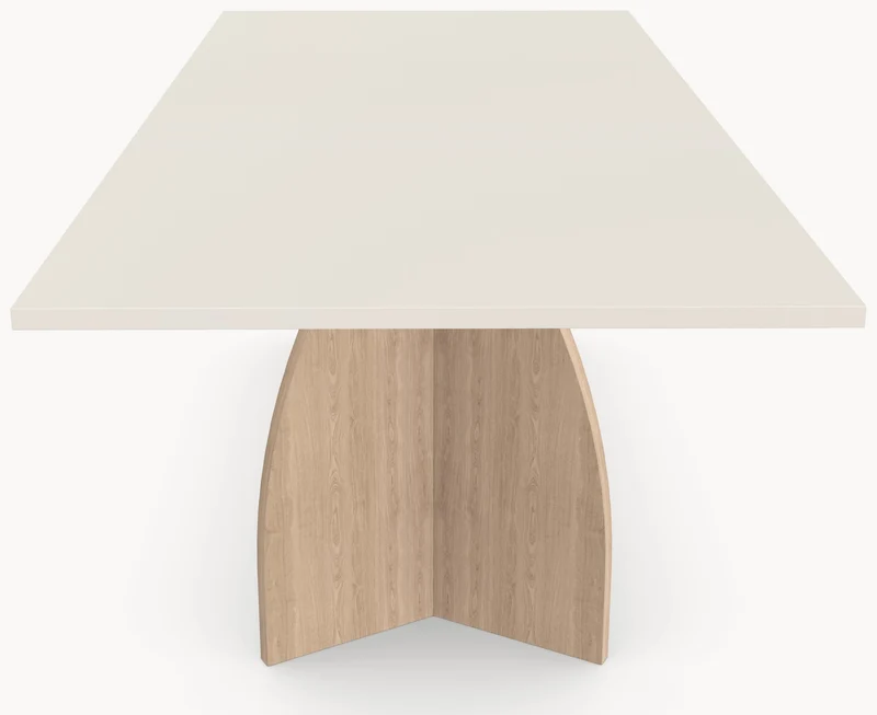 HPL eettafel Seashell - Recht - V eiken - Japandi