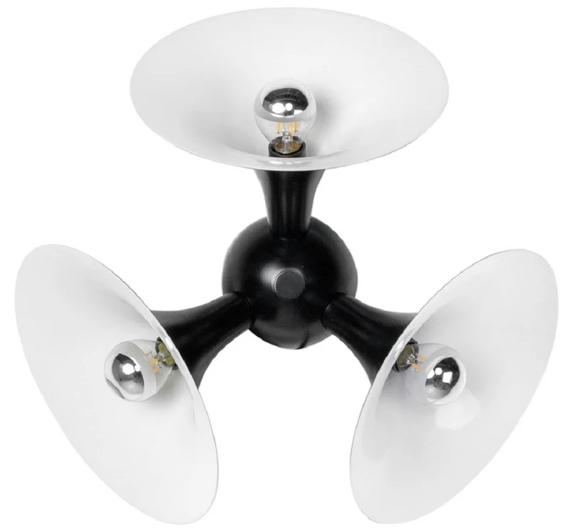 Casa Padrino Luxus Wandleuchte Schwarz / Weiß 40 x 20 x H. 40 cm - Aluminium Leuchte - Luxus Qualität