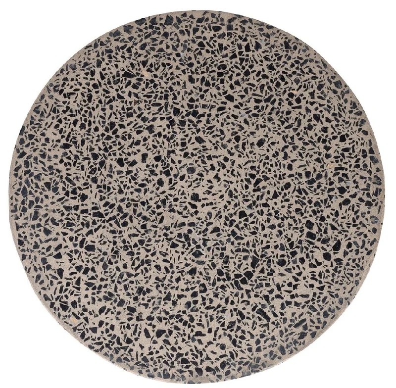 Casa Padrino Luxus Beistelltisch / Hocker Grau Ø 40 x H. 51 cm - Runder Beton Tisch / Sitzhocker - Wohnzimmer Möbel - Luxus Möbel - Beton Möbel - Luxus Einrichtung - Wohnzimmer Einrichtung