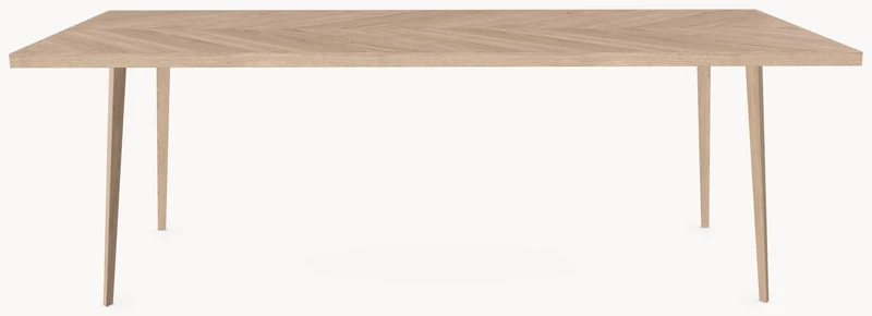 Visgraat eiken eettafel - Recht - Triangle Eiken