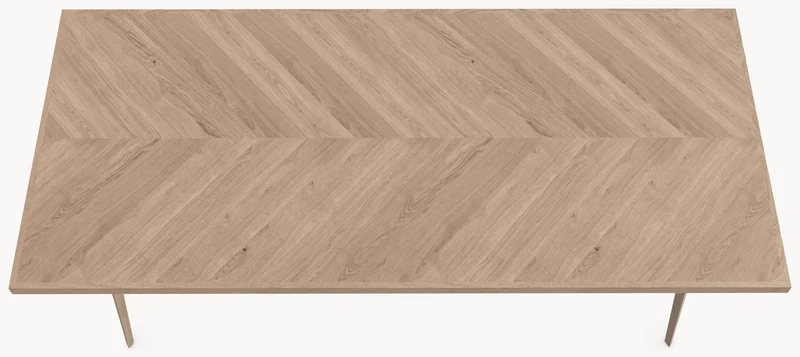 Visgraat eiken eettafel - Recht - Triangle Eiken