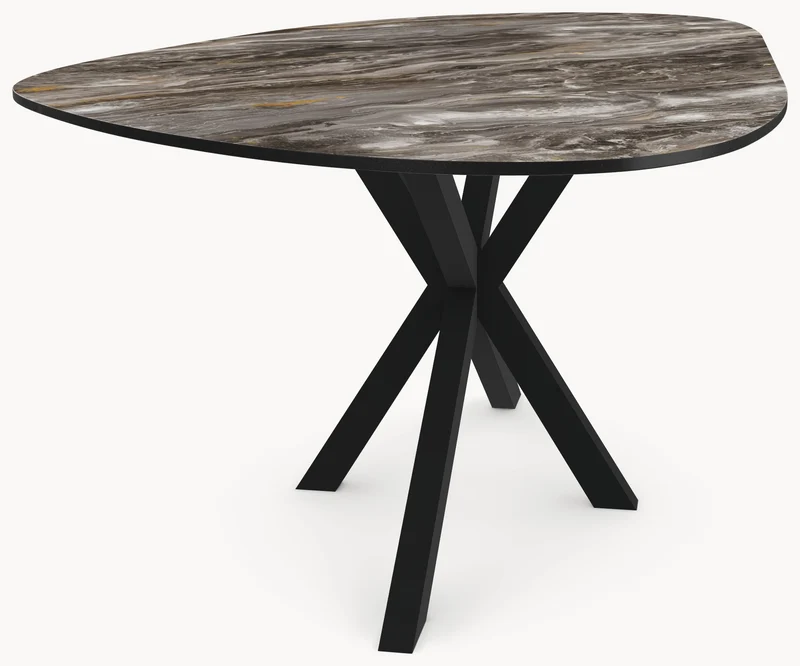 Keramiek eettafel Orobico Luxe - Organisch B - Matrix Metaal