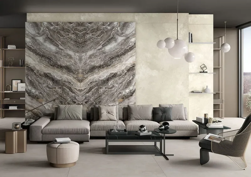Keramiek eettafel Orobico Luxe - Organisch B - Matrix Metaal