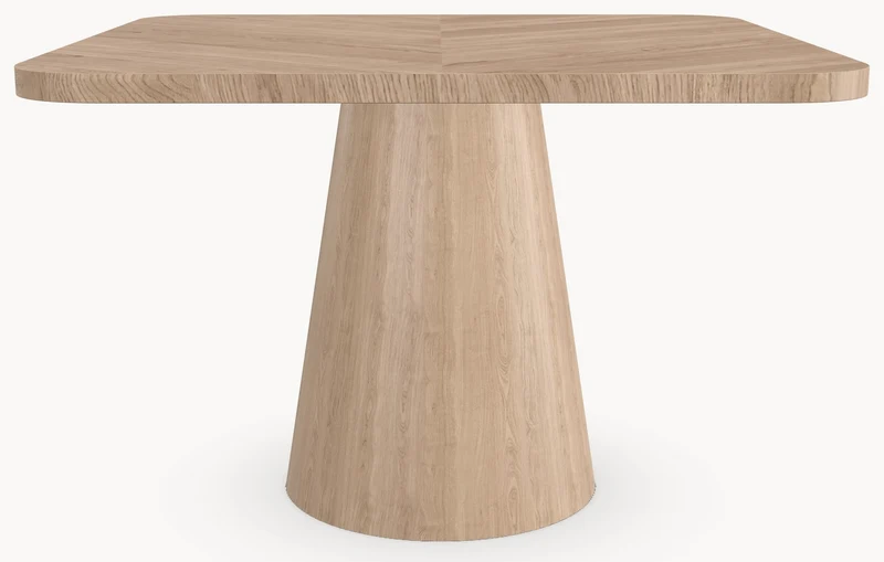 Visgraat eiken eettafel - Vierkant - Cone Eiken