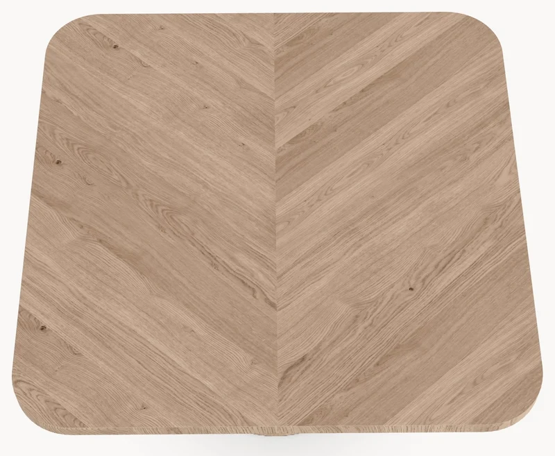 Visgraat eiken eettafel - Vierkant - Cone Eiken