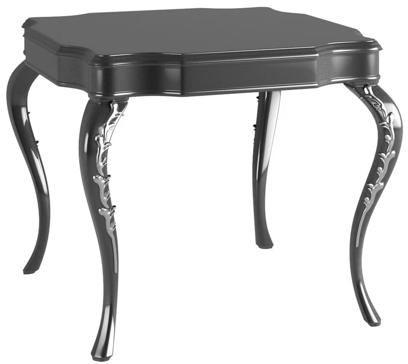 Casa Padrino Luxus Barock Wohnzimmer Set Silber / Grau / Schwarz - 2 Sofas & 2 Sessel & 1 Couchtisch & 2 Beistelltische - Wohnzimmermöbel im Barockstil - Edle Barock Möbel