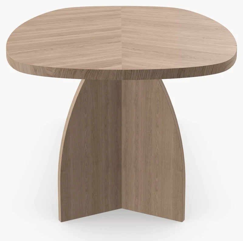 Visgraat eiken eettafel - Deens Recht - V Eiken