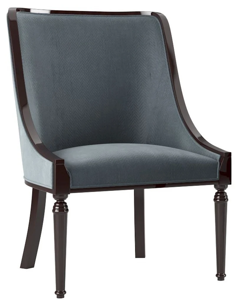 Casa Padrino Luxus Barock Esszimmer Stuhl Set Grau / Dunkelbraun Hochglanz 50 x 50 x H. 92 cm - Edles Küchen Stühle 6er Set - Barock Esszimmer Möbel
