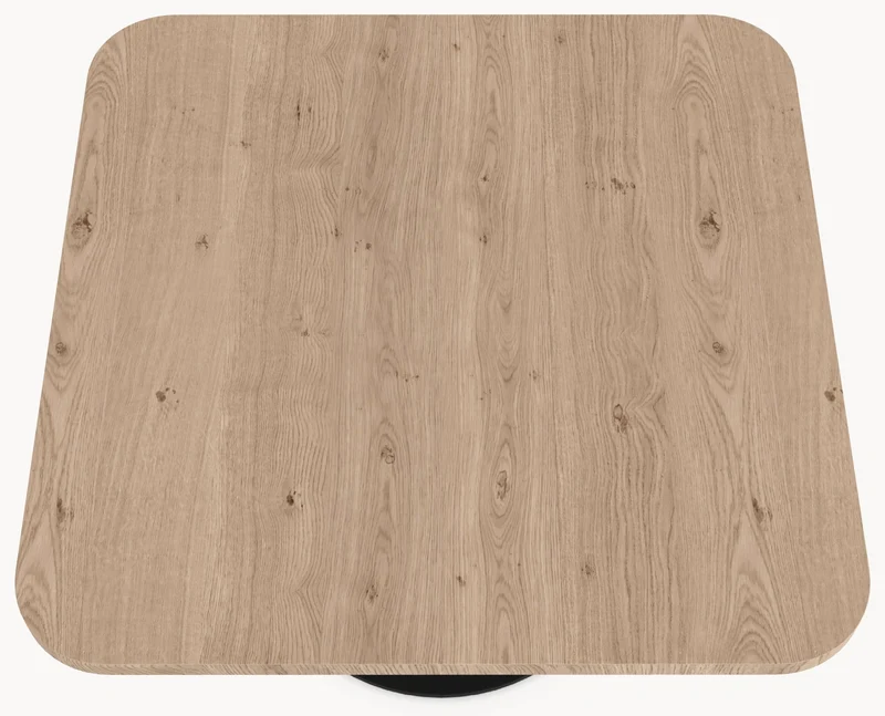 Eiken massief eettafel - Vierkant - Sol Metaal