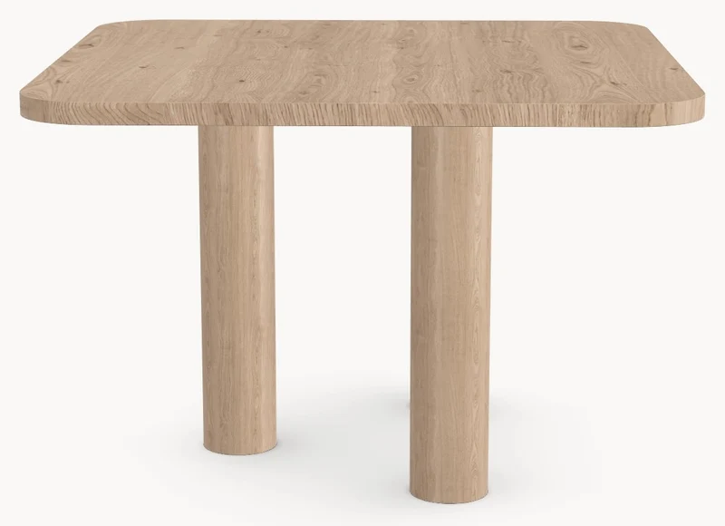 Eiken massief eettafel - Vierkant - Pole Eiken
