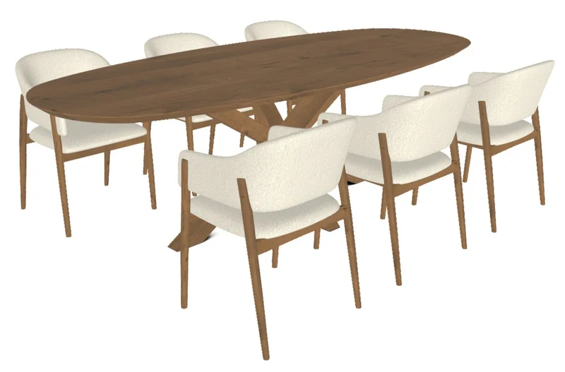 Eetkamerstoel 10 (configureer in 3D)