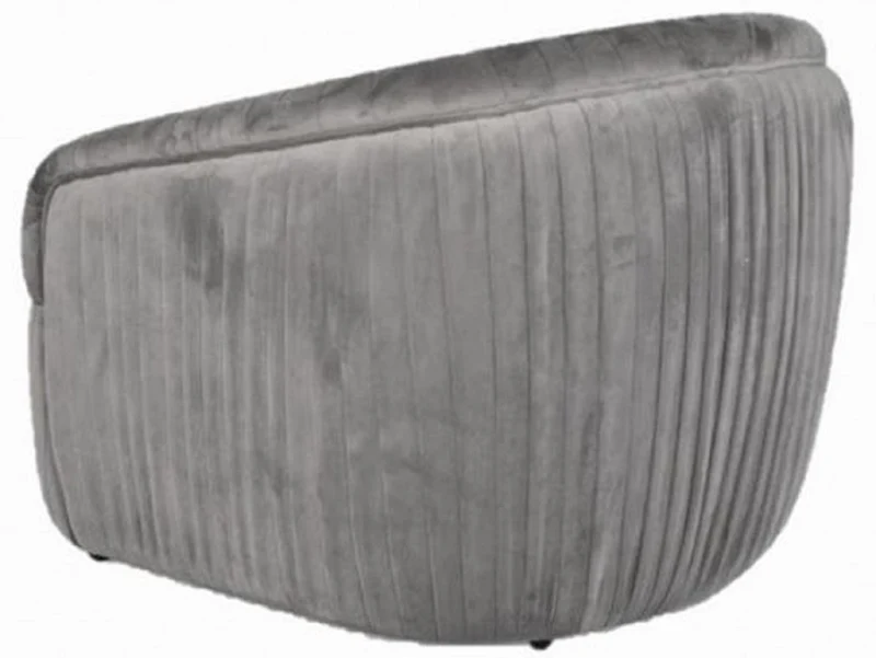 Casa Padrino Luxus Samt Sessel Grau 83 x 83 x H. 66 cm - Wohnzimmermöbel
